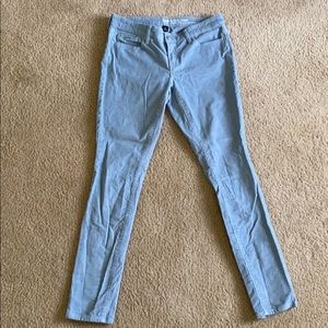 Gap Light Blue Corduroy Skinny Jeans